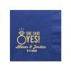 She Said Yes! Custom Napkin, Gold Foil
