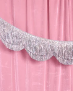 Shimmer Scallop Fringe - scalloped banner