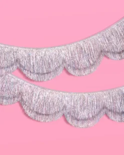 Shimmer Scallop Fringe - scalloped banner
