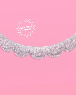 Shimmer Scallop Fringe - scalloped banner