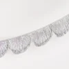 Silver Iridescent Tinsel Scallop Garland