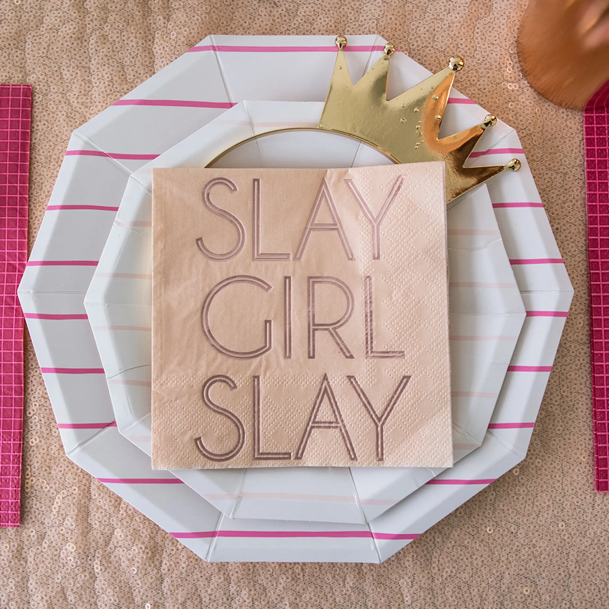 Slay Girl Slay Witty Cocktail Napkins, Pack of 20