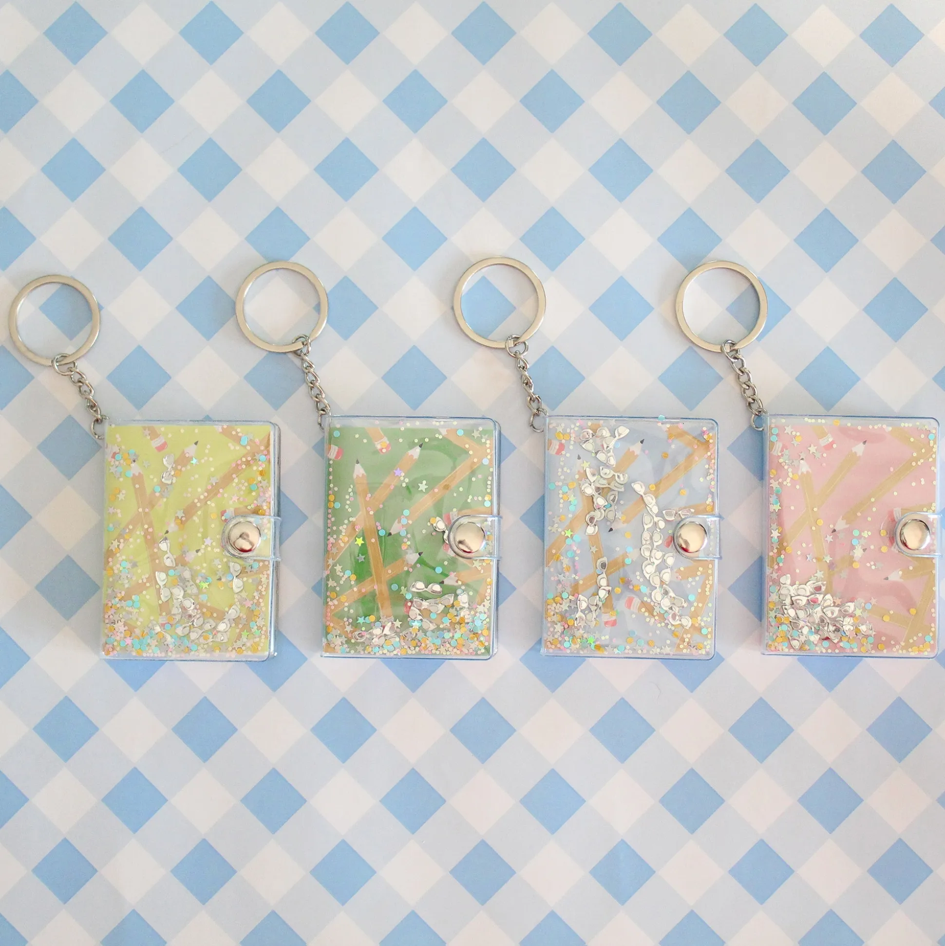 Smarty Pants Notebook Keychain, Yellow
