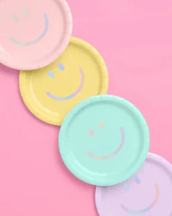 Smiley Plates, Pack of 24