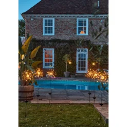 Solar Starburst Stake Light, Set of 3
