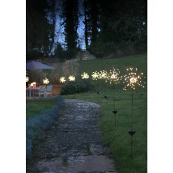Solar Starburst Stake Light, Set of 3