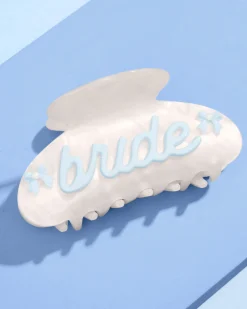 Something Blue Clip - Pearl Acrylic Claw Clip