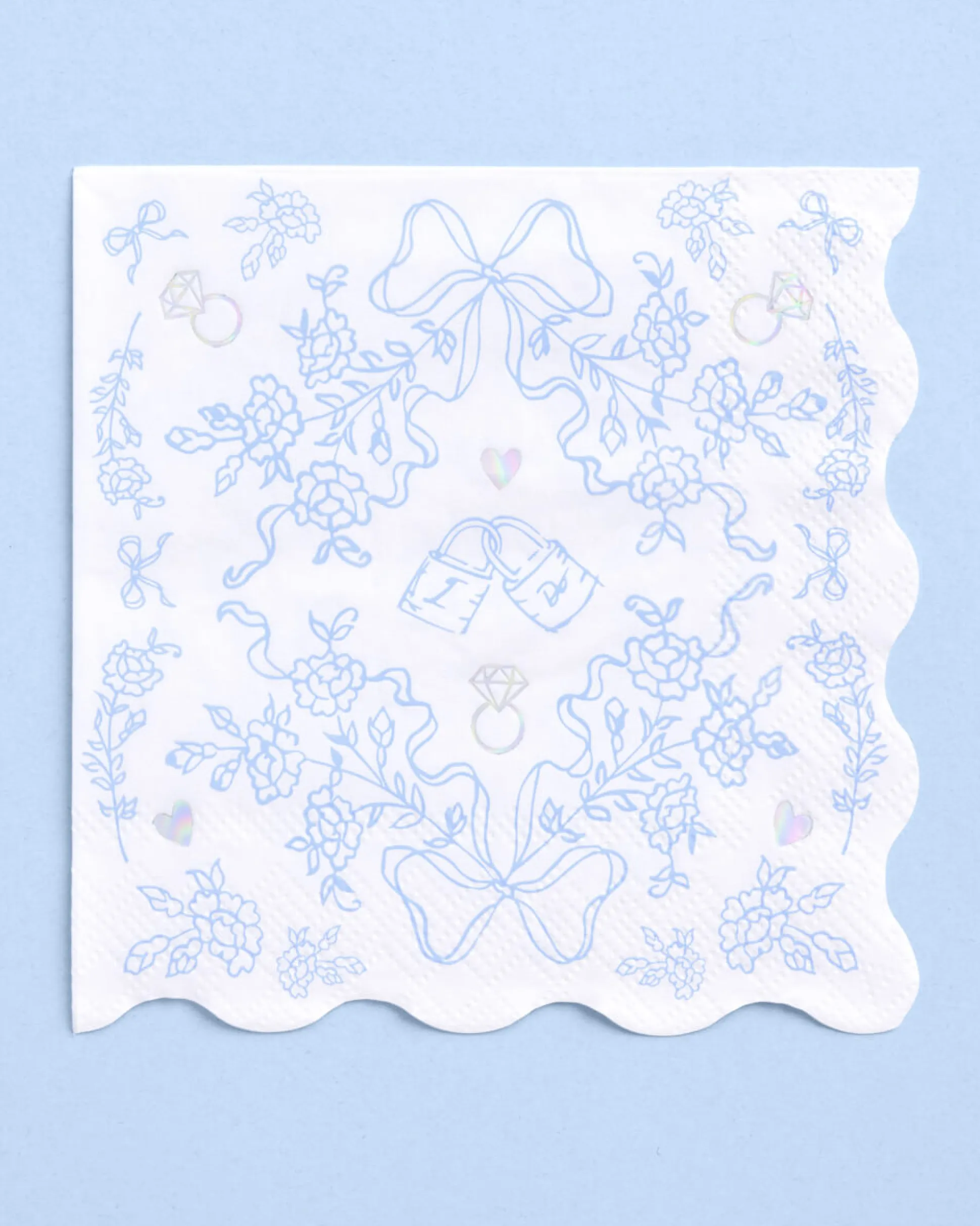 Something Blue Napkins - 25 printed napkins