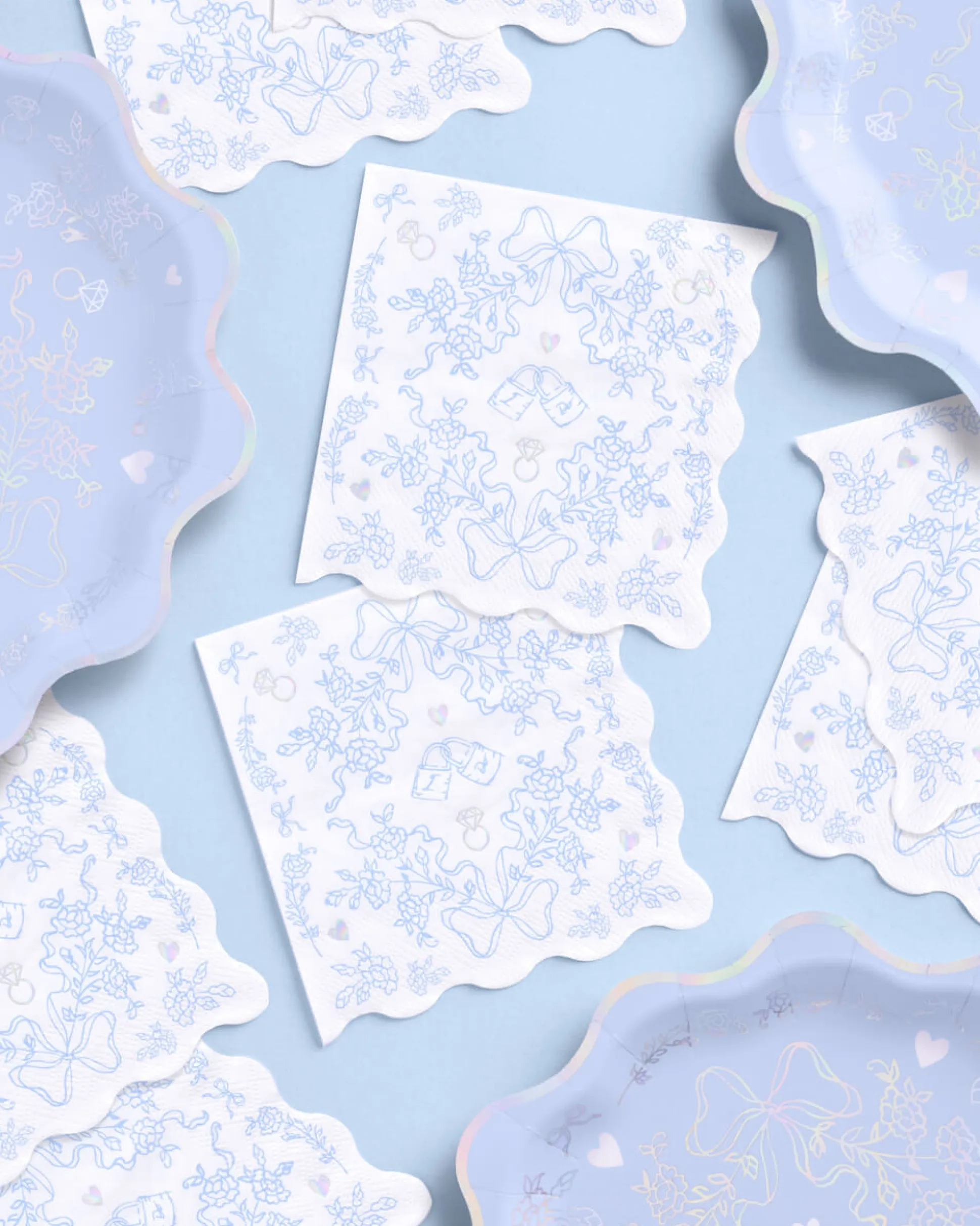 Something Blue Napkins - 25 printed napkins