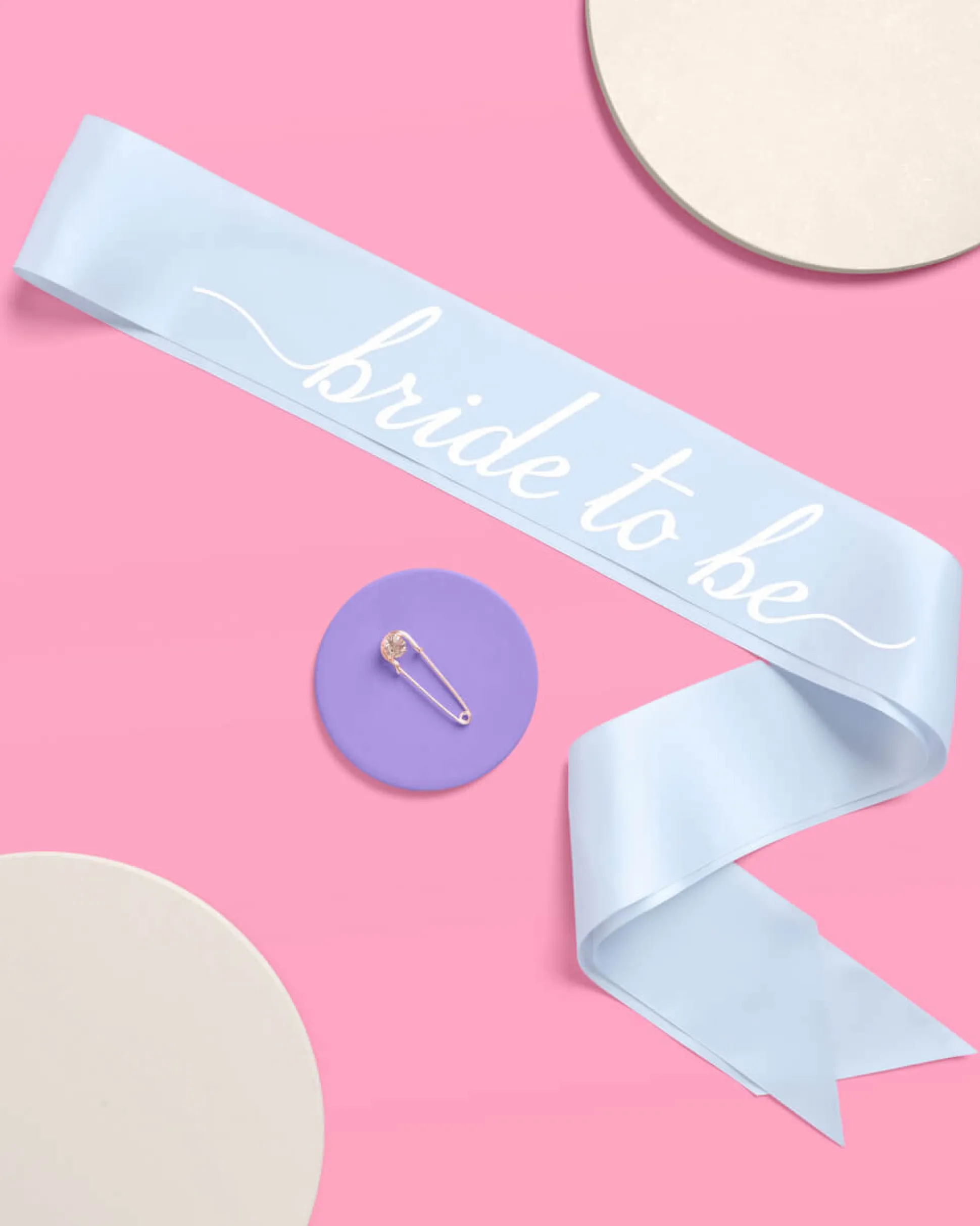 Something Blue Sash - Blue Satin Sash