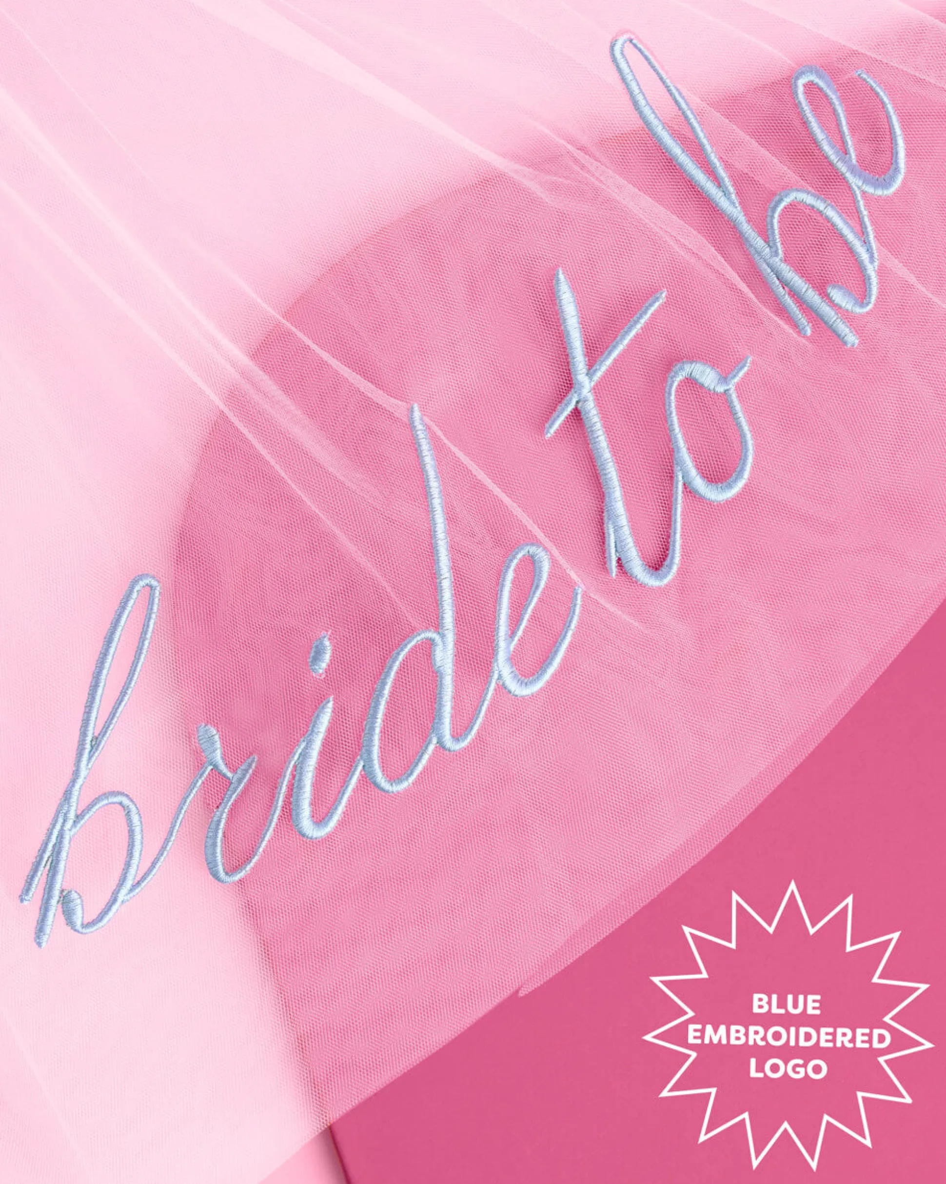 Something Blue Veil - Embroidered Tulle Veil