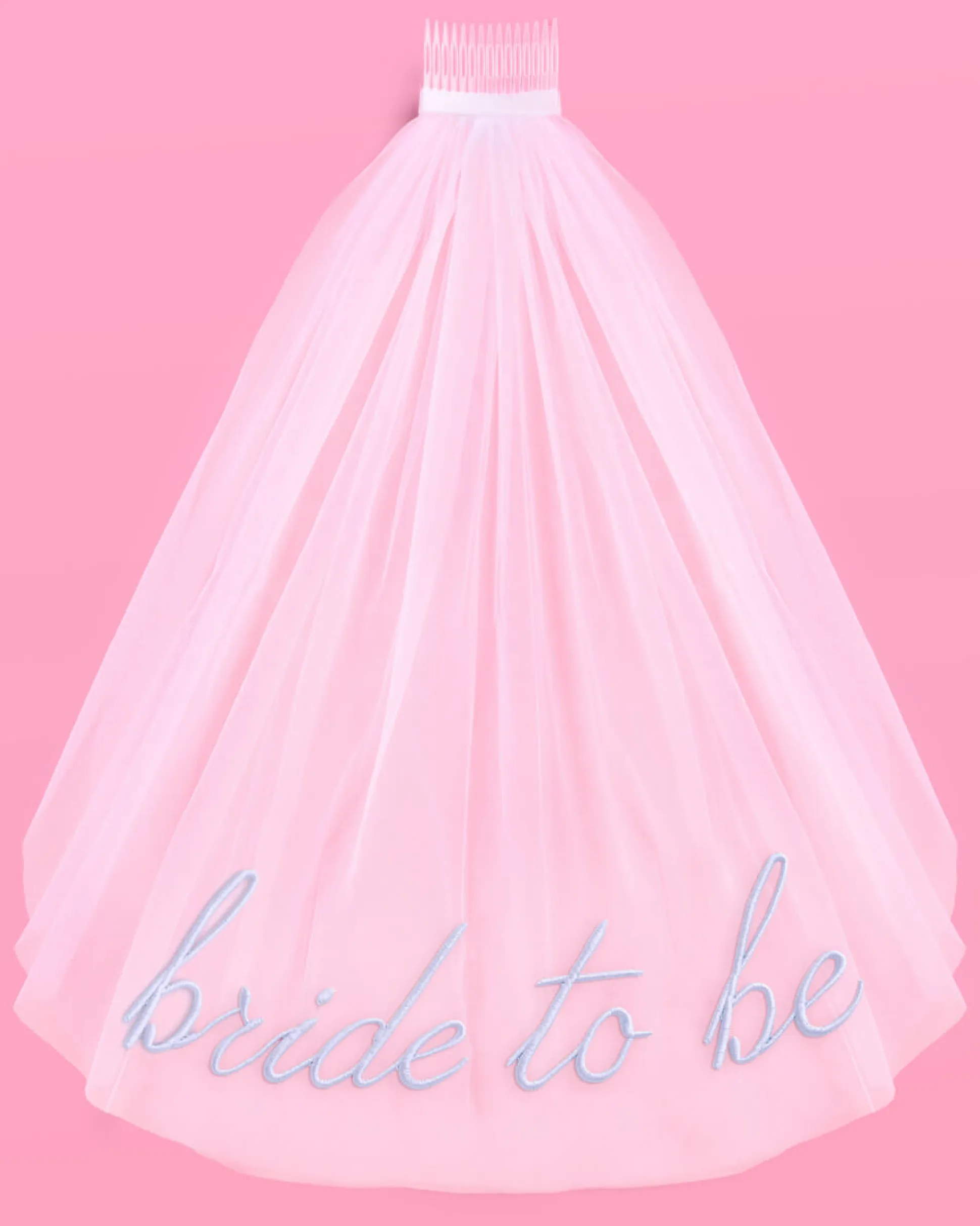 Something Blue Veil - Embroidered Tulle Veil