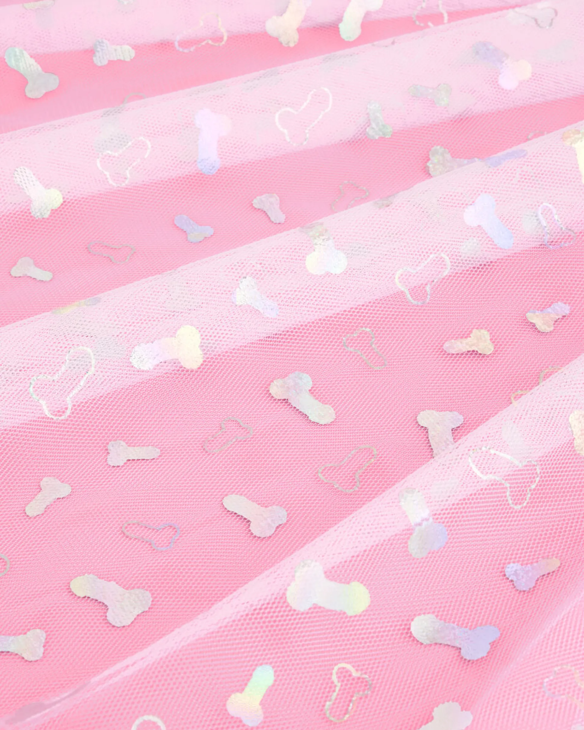 Sorry Mom Veil - Iridescent Foil Penis Veil