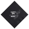 Sparkle Birthday Custom Napkin, White Foil