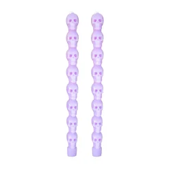 Stacking Skull Taper Candle Set, Pack of 2