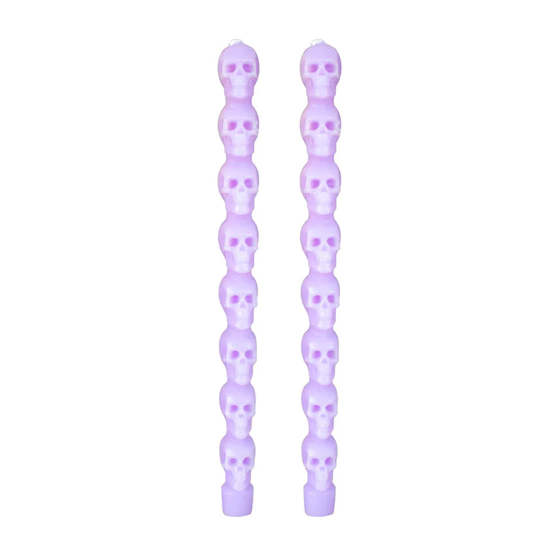 Stacking Skull Taper Candle Set, Pack of 2