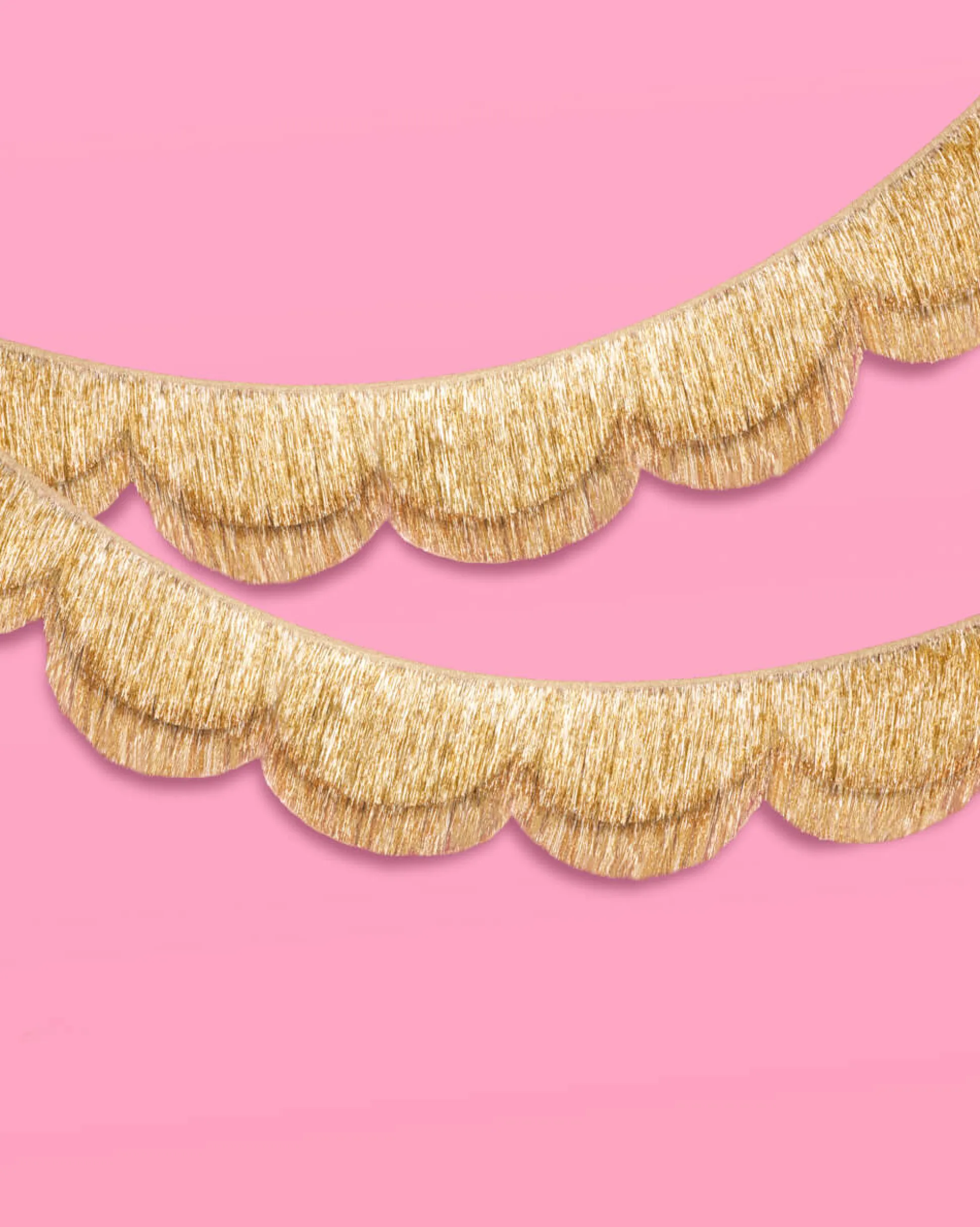 Stay Golden Fringe - scalloped banner