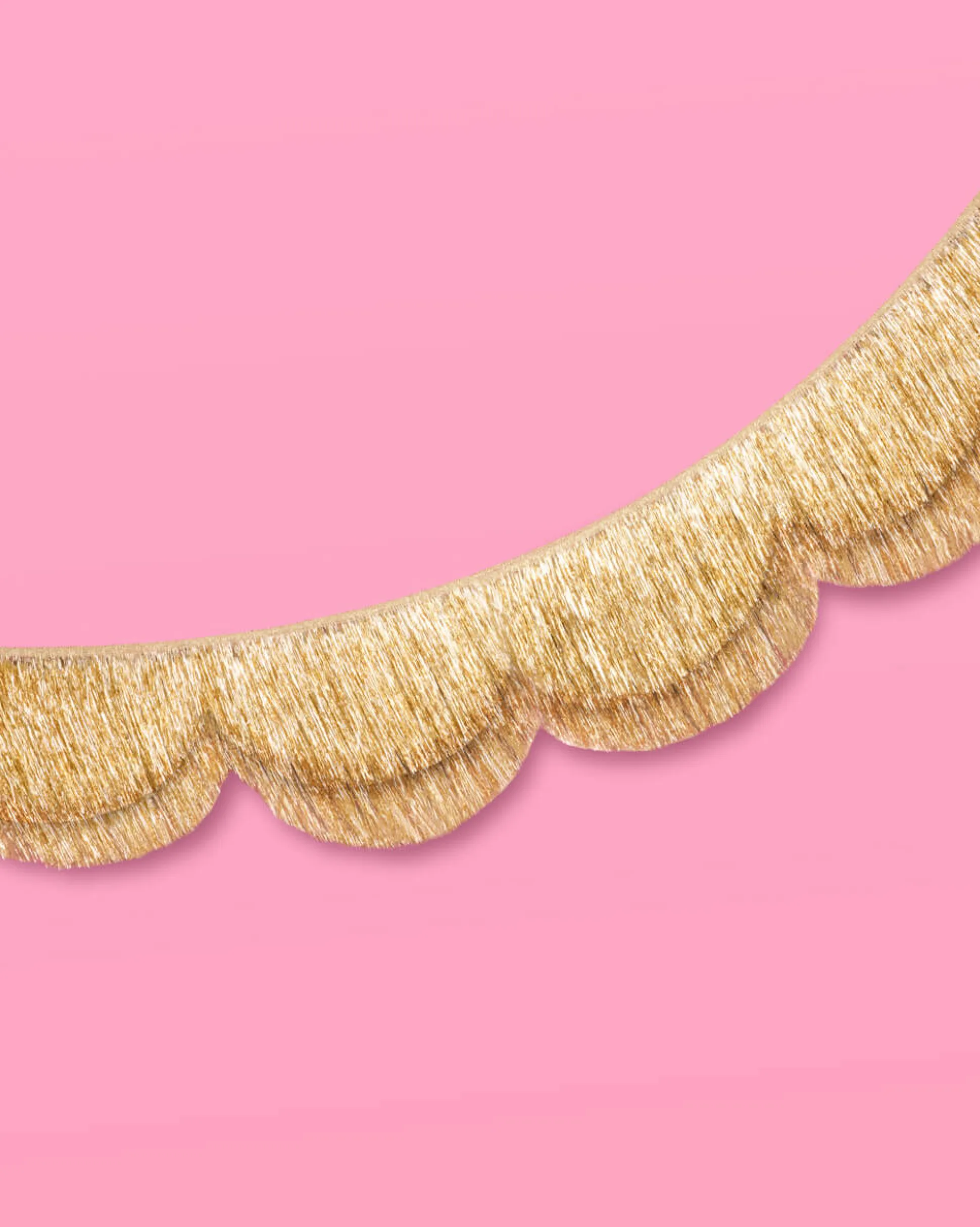 Stay Golden Fringe - scalloped banner