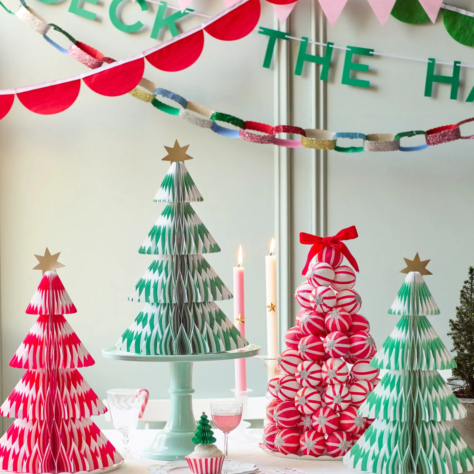 Stripe 3D Paper Trees