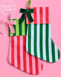 Striped Stocking Set - 2 pieces