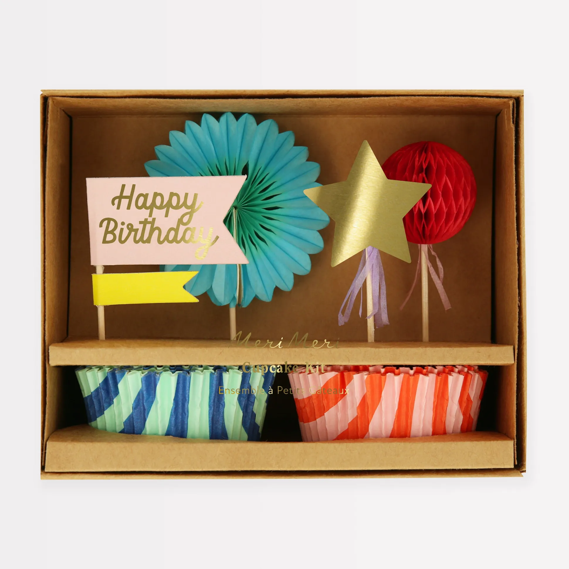 Stripe Party Cupcake Kit, Pack of 24