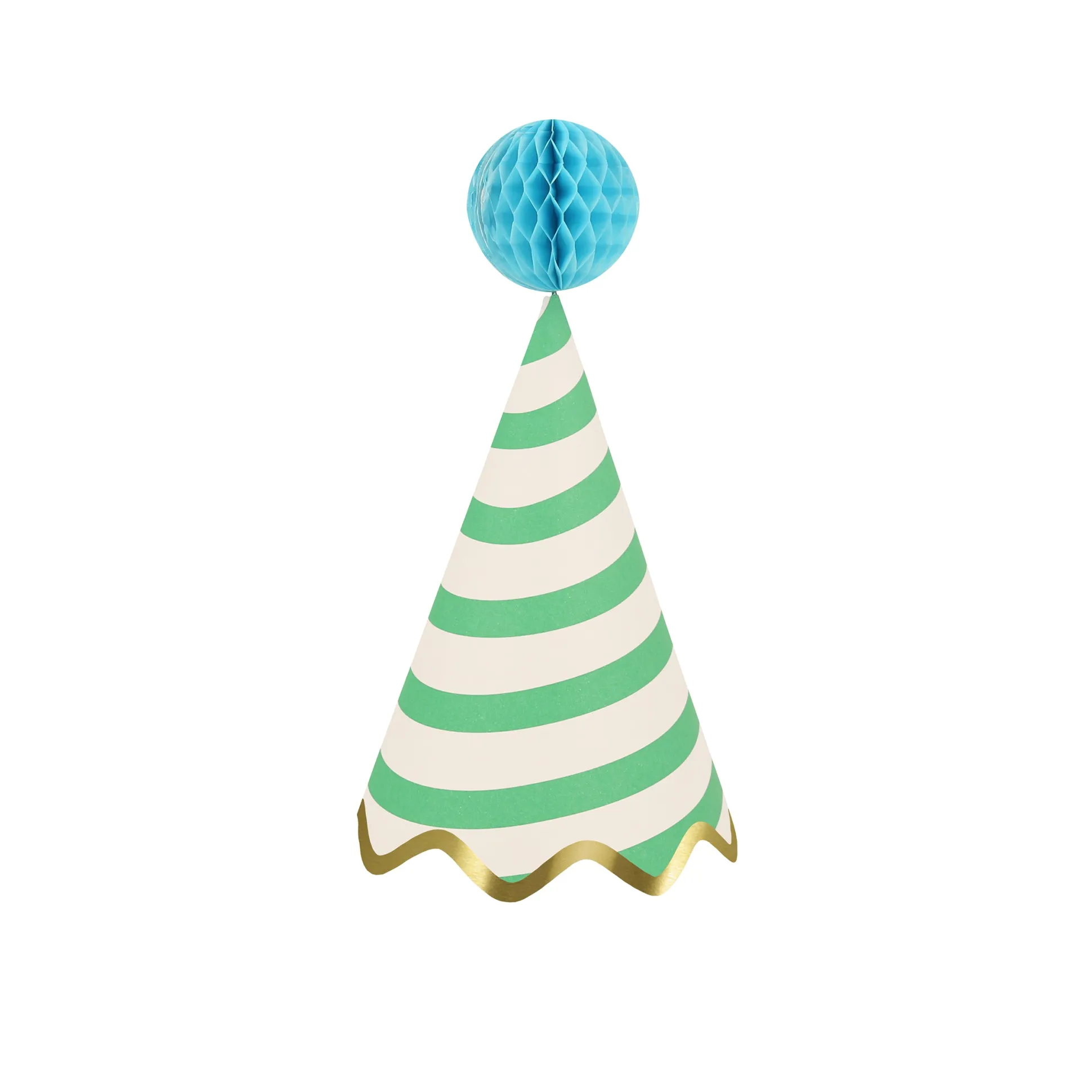 Stripe Party Hats, Pack of 8