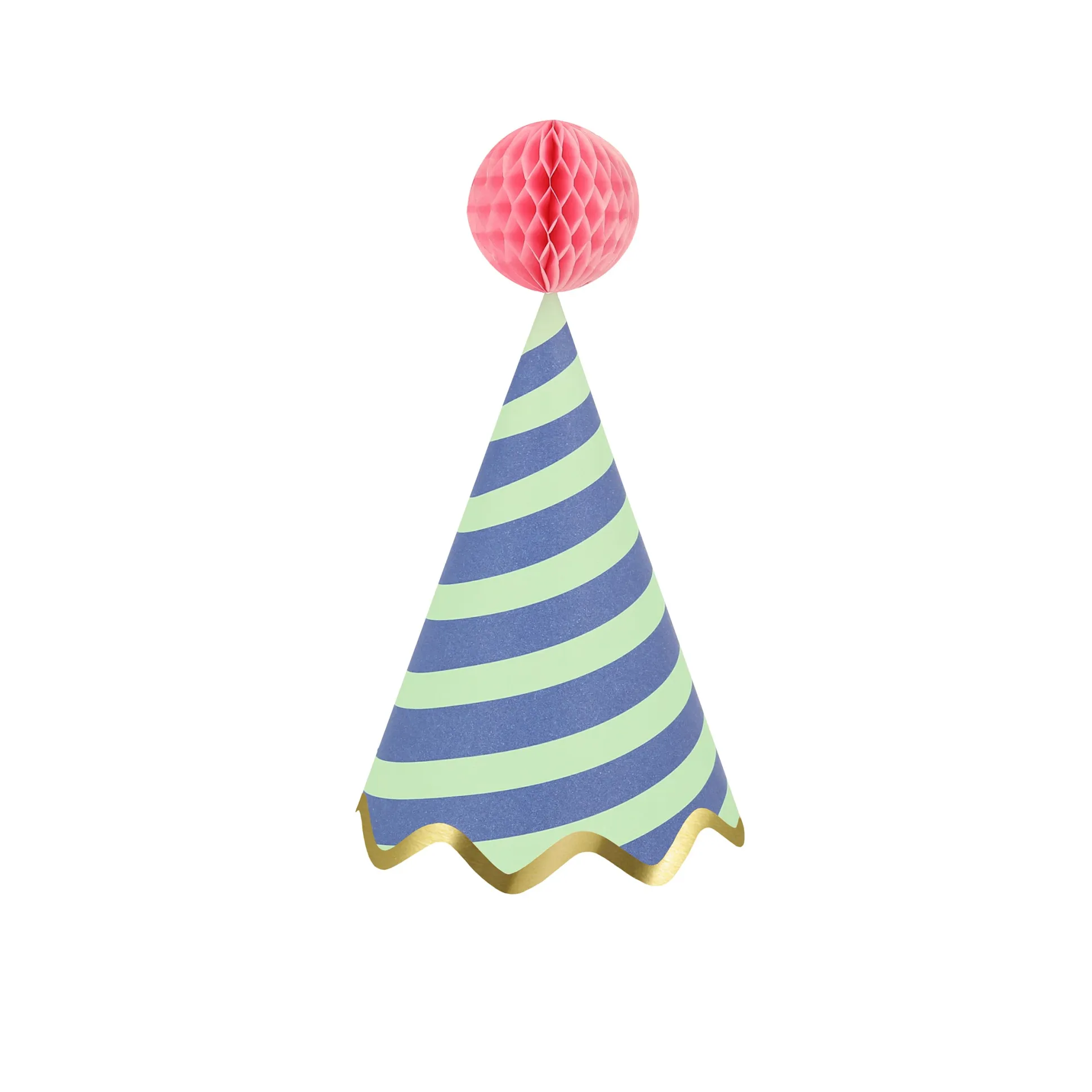 Stripe Party Hats, Pack of 8