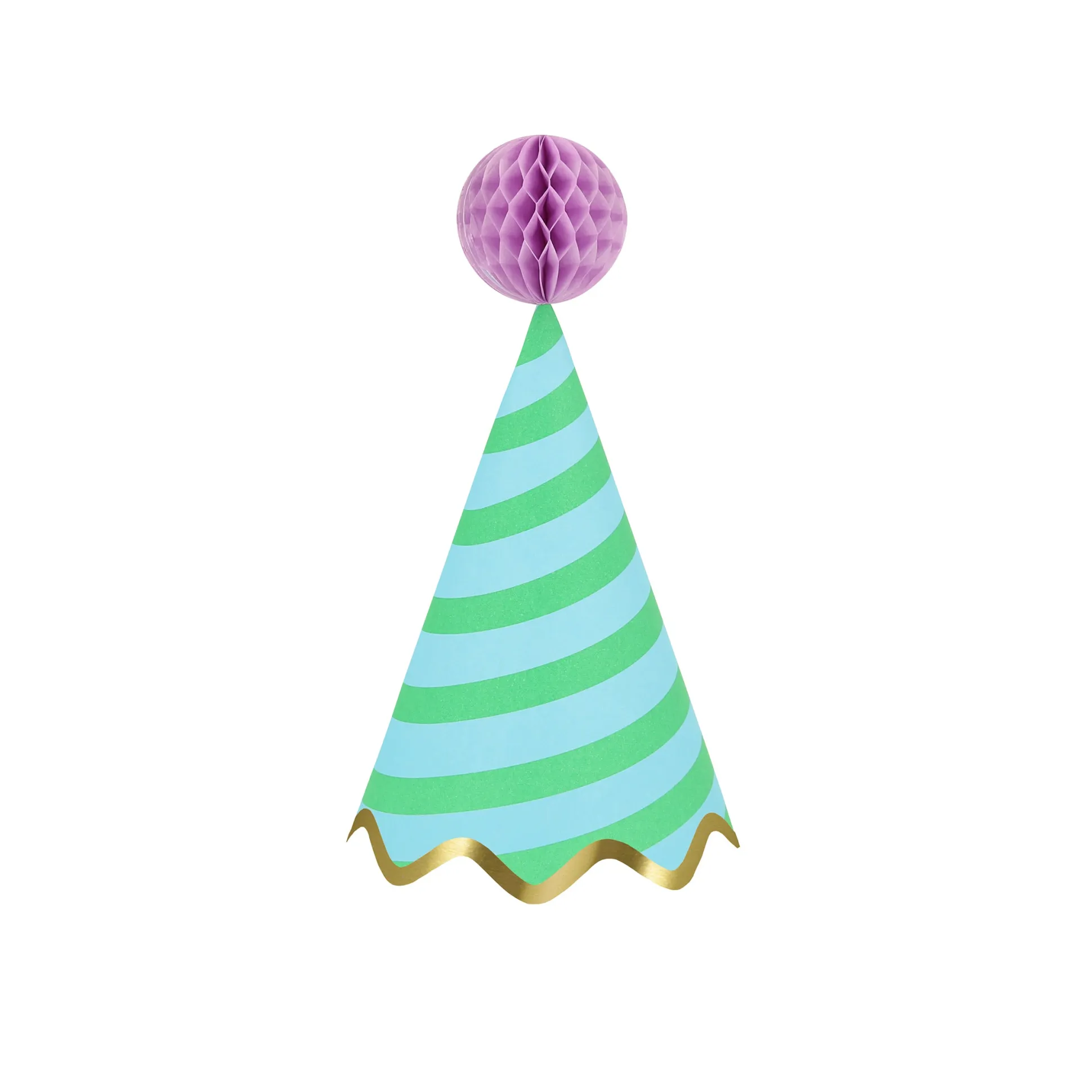 Stripe Party Hats, Pack of 8