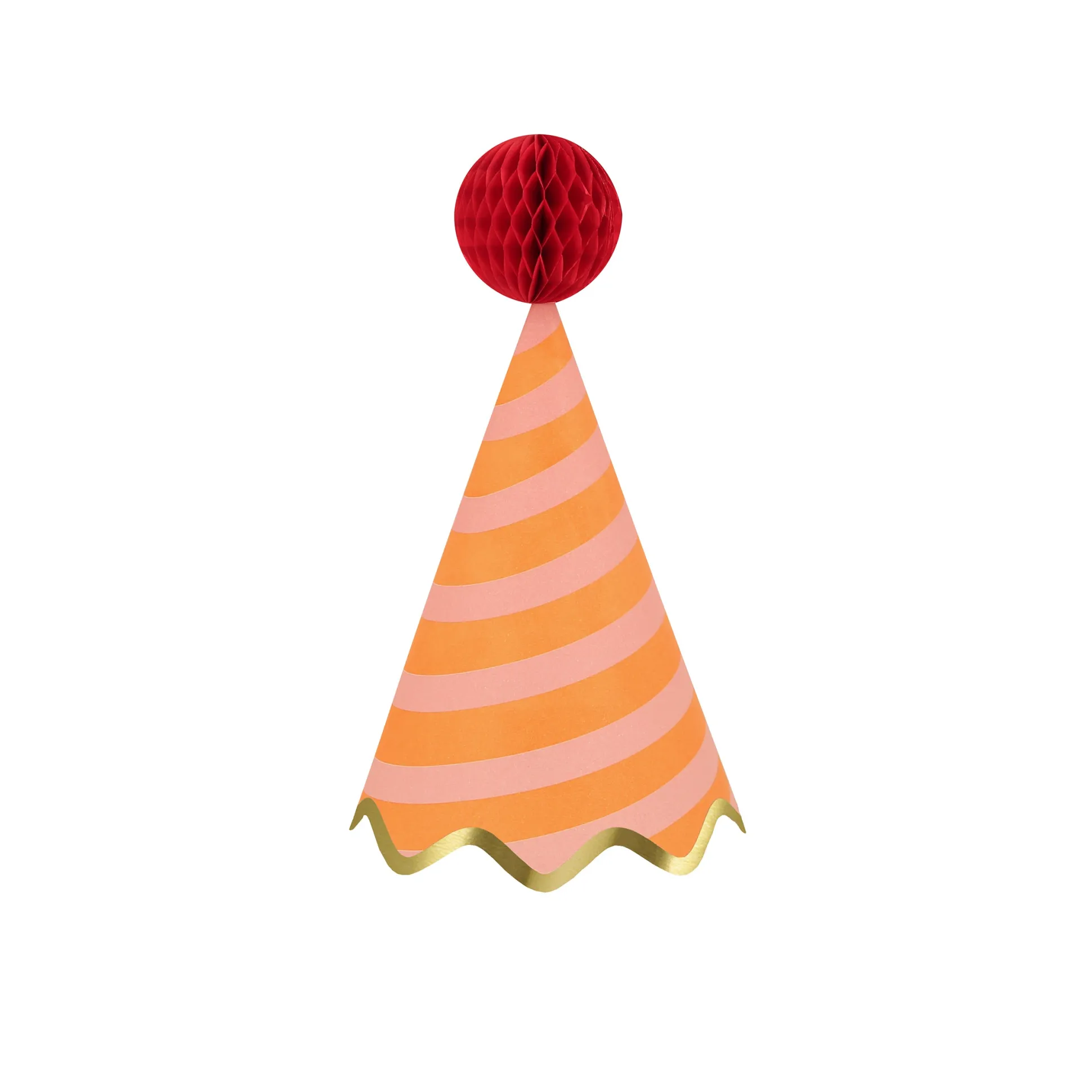 Stripe Party Hats, Pack of 8