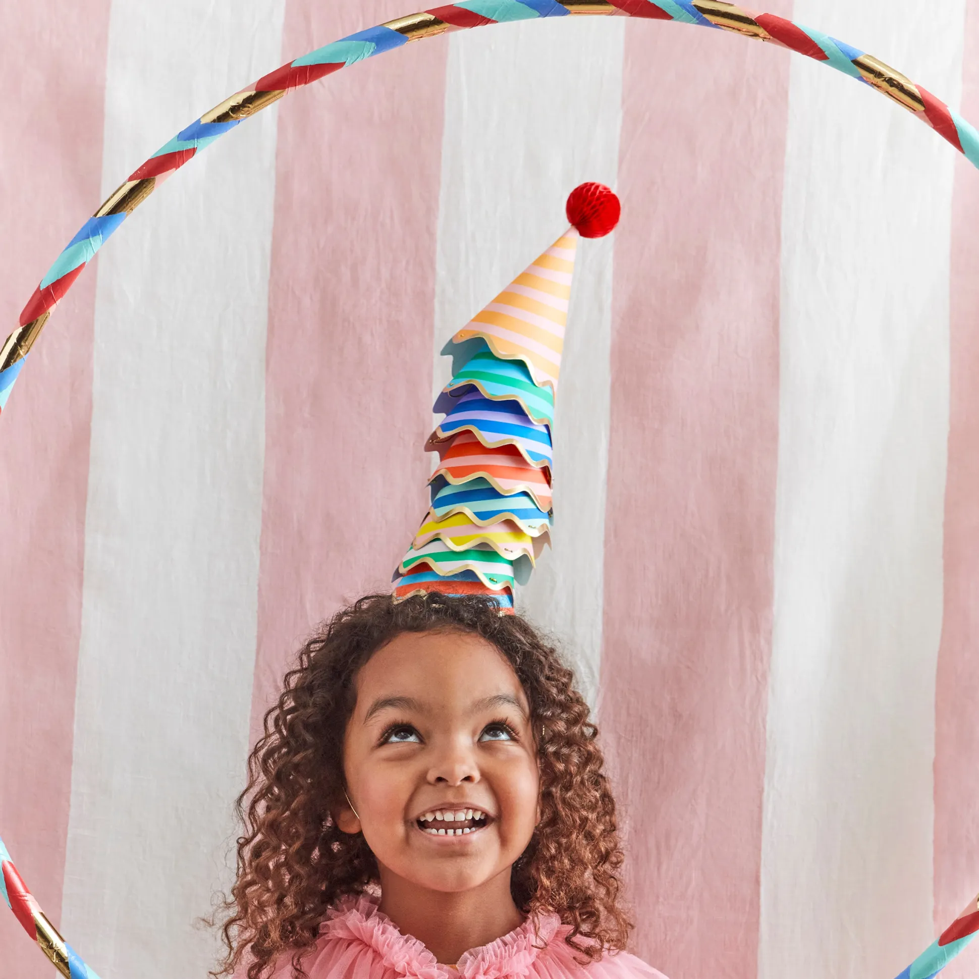 Stripe Party Hats, Pack of 8