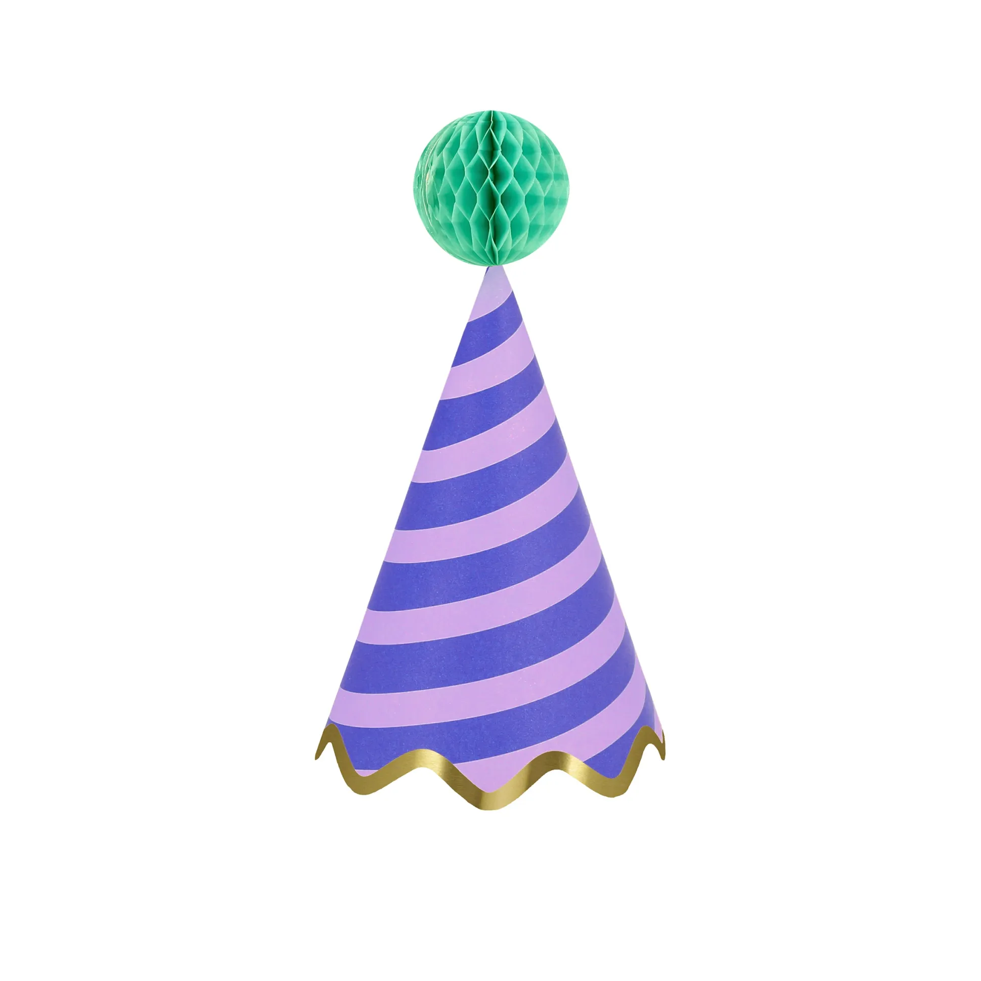 Stripe Party Hats, Pack of 8