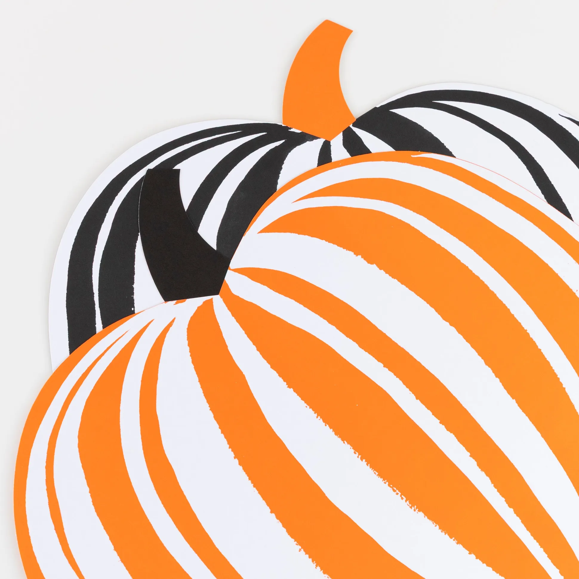 Stripe Pumpkin Placemats, Pack of 12
