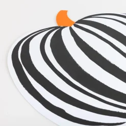 Stripe Pumpkin Placemats, Pack of 12