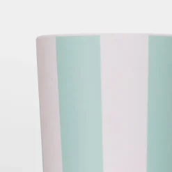 Stripy Reusable Bamboo Cups, Pack of 6
