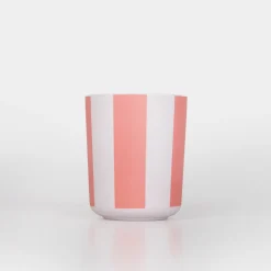 Stripy Reusable Bamboo Cups, Pack of 6