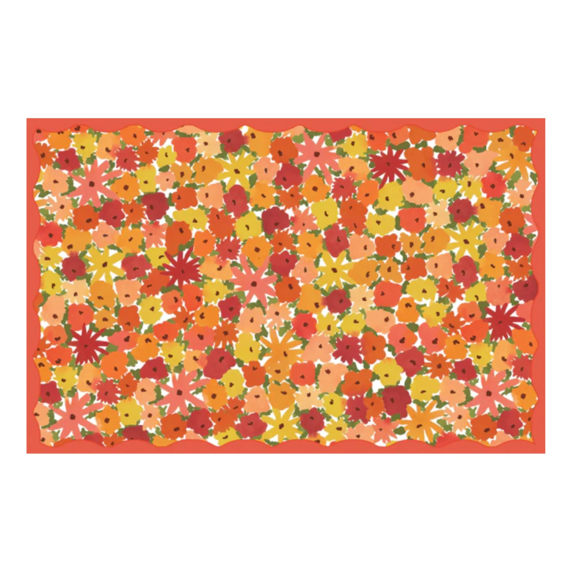 Sun Burt Florals Rectangle Paper Placemats, Set of 24