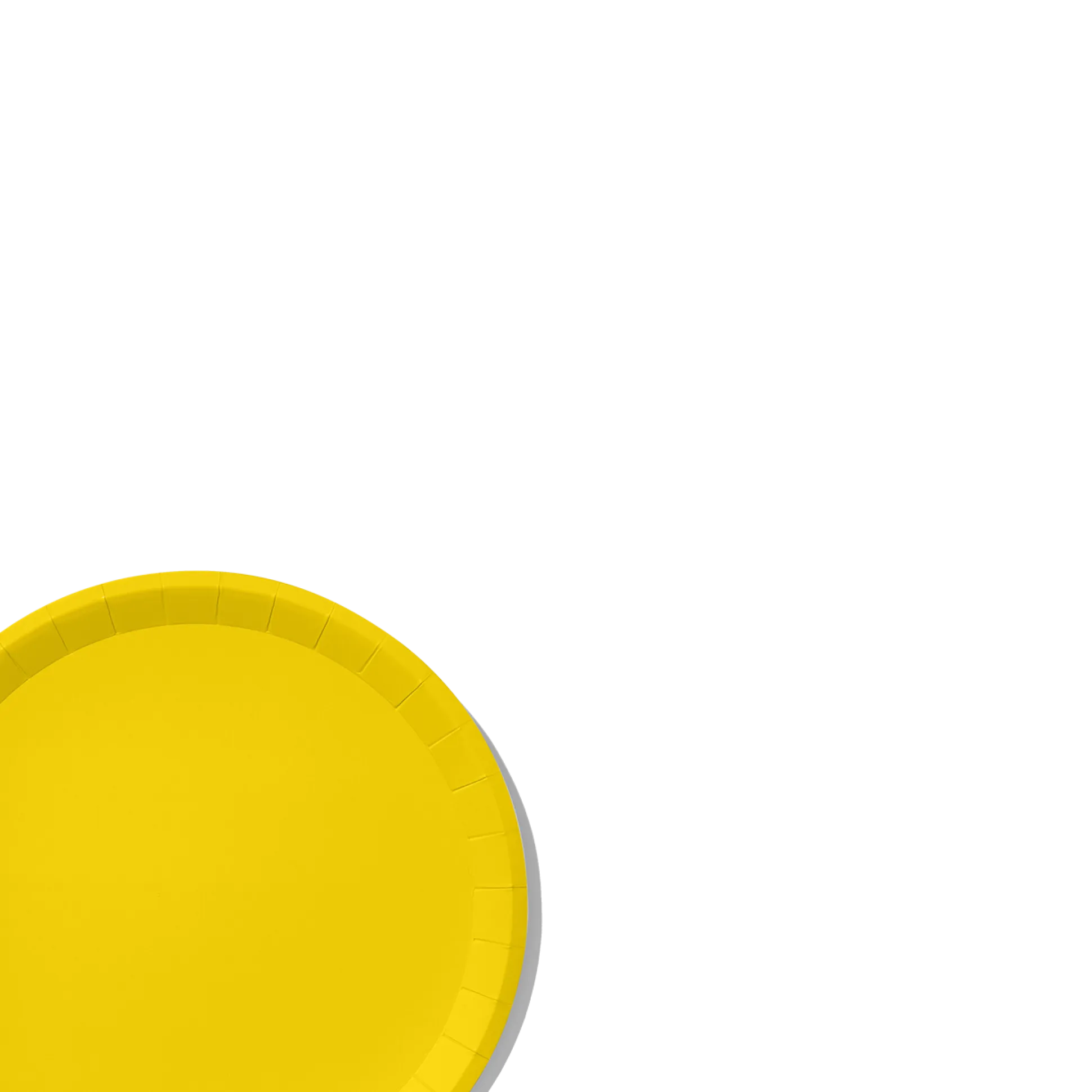 Sunshine Yellow Classic Large Plates (10 per pack)
