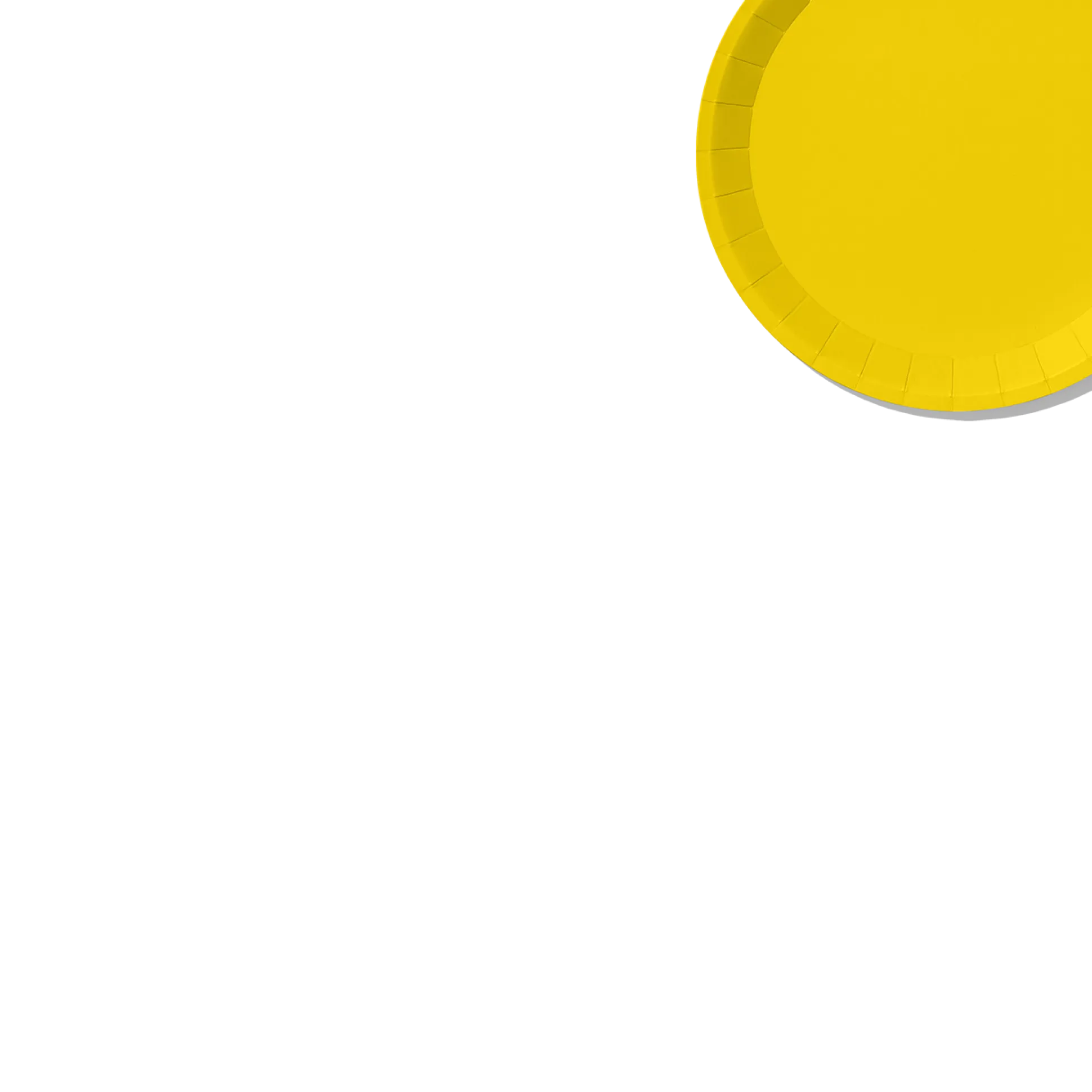 Sunshine Yellow Classic Small Plates (10 per pack)
