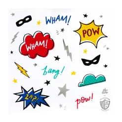 Superhero Sticker Set, Pack of 4