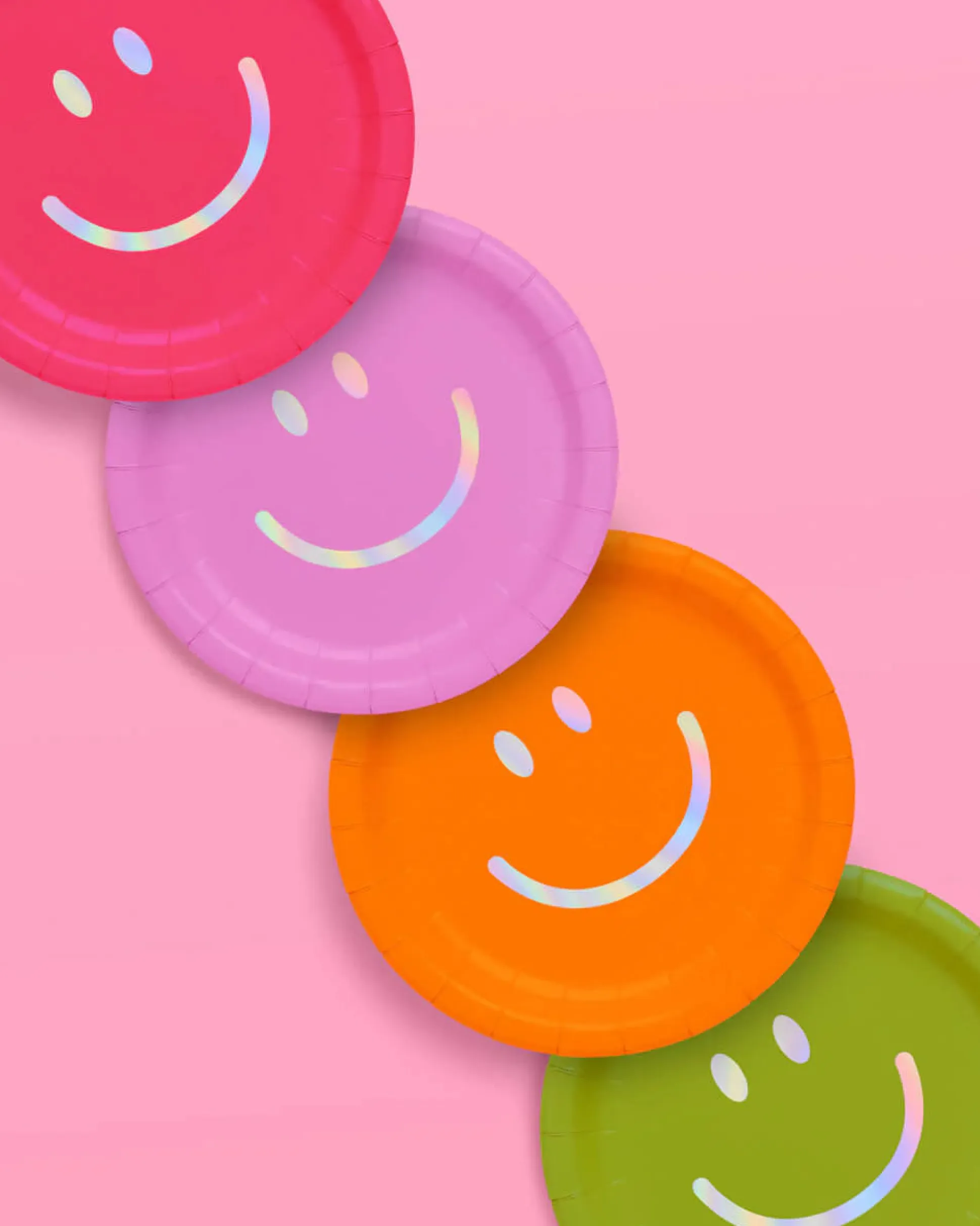 Super Smiley Plates, Pack of 24