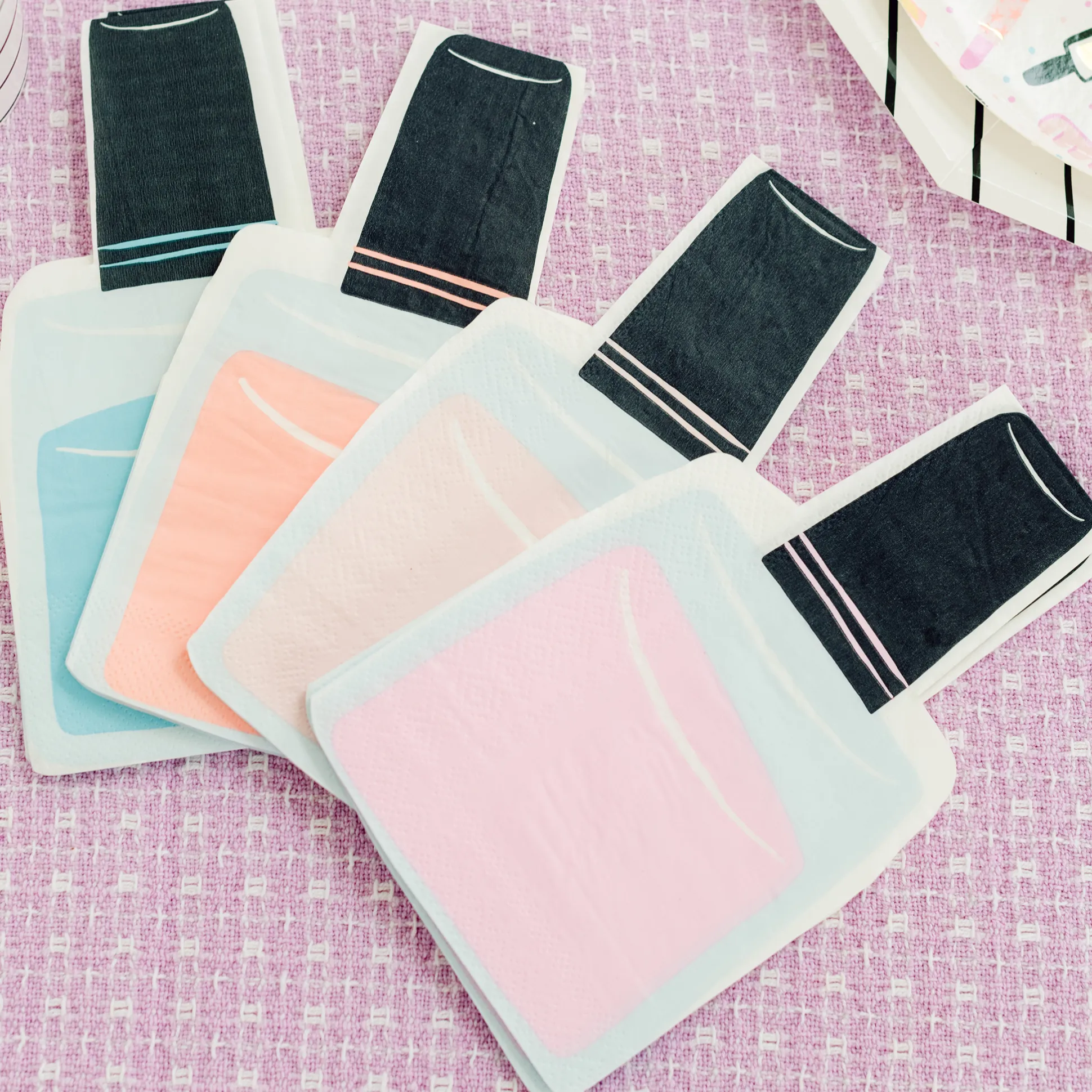 Sweet Dreams Nail Polish Large Napkins, Pack of 16