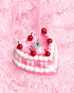 Sweetheart Cake Ornament - pink ornament