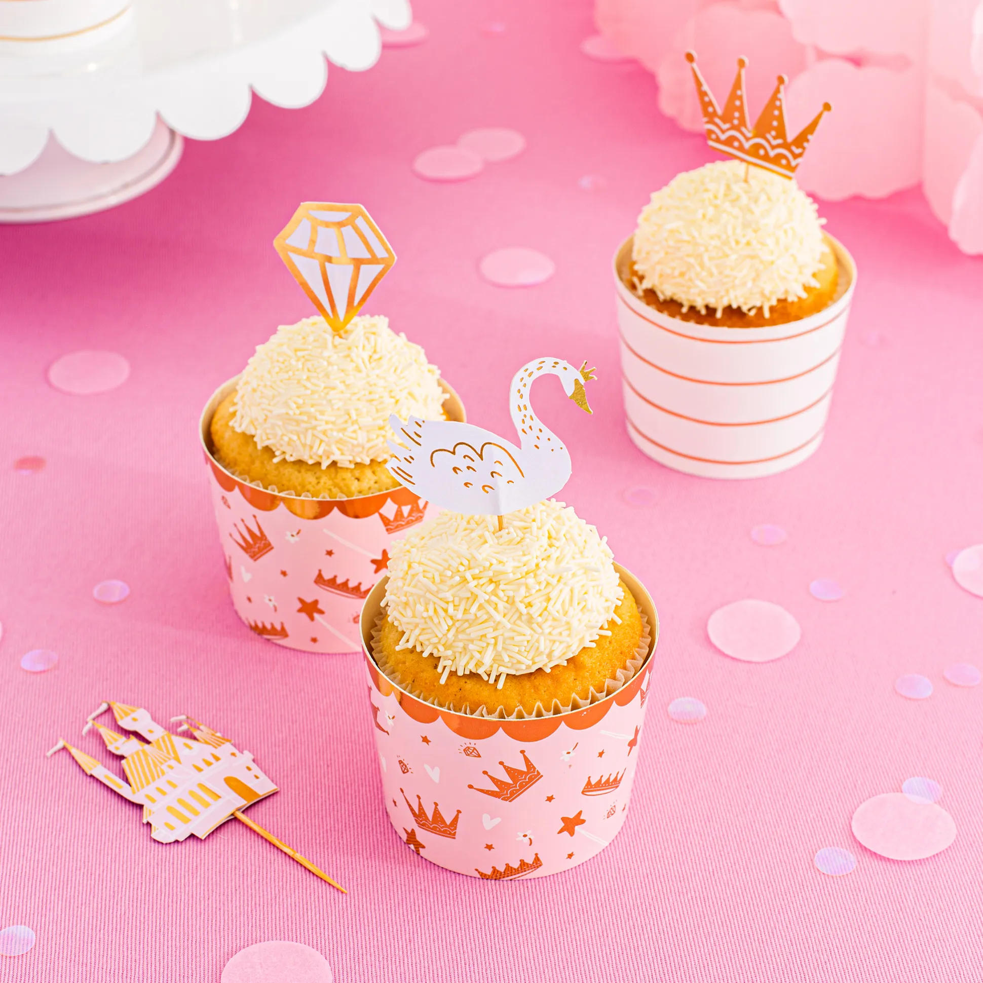 Sweet Princess Cupcake Decorating Set, Pack of 24