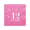 Sweet Star Personalized Napkin, White Foil