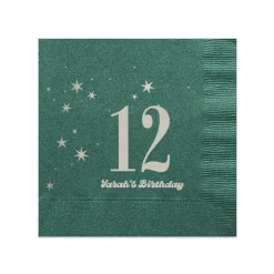 Sweet Star Personalized Napkin, Silver Foil