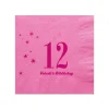 Sweet Star Personalized Napkin, Fuchsia Foil