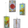 Tarot Cards Ornaments, Set of 8