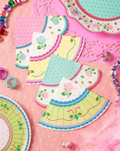 Tea Party Napkins - 24 pastel paper napkins