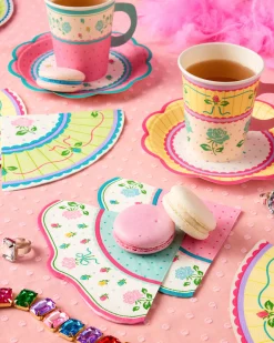 Tea Party Napkins - 24 pastel paper napkins