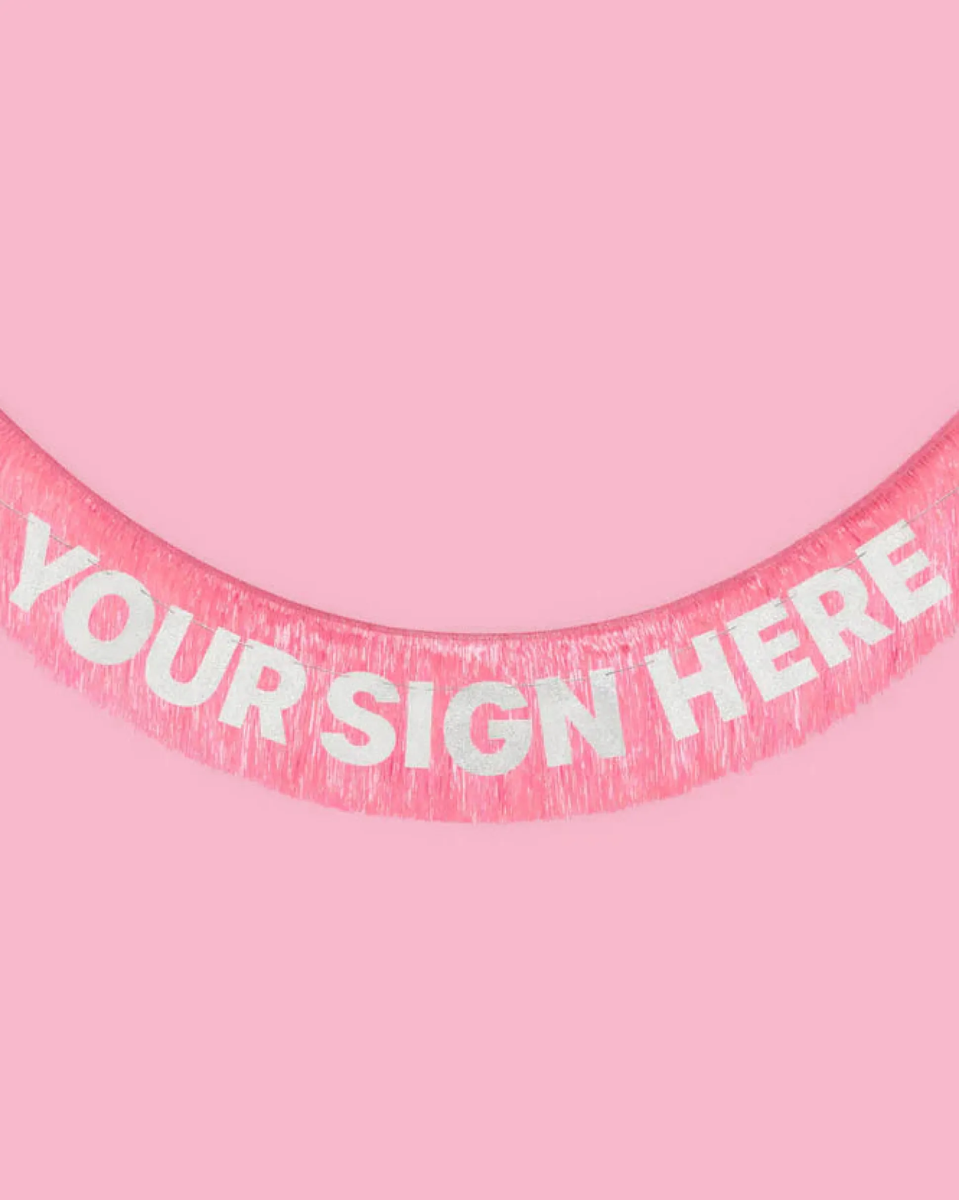 That's Hot Fringe - Pink Foil Banner